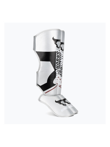 Протектори за пищяли и стъпала Venum Ringhorns Charger Shin silver/black