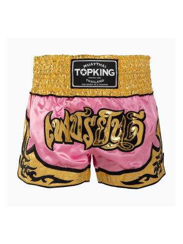 Тренировъчни шорти Top King Thai Boxing pink/gold