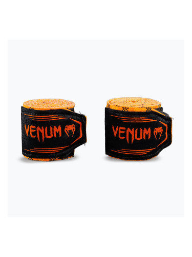 Боксови бандажи Venum Tartan Handwraps 450 cm pumpkin
