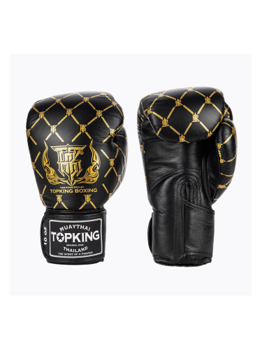 Боксови ръкавици Top King Chain black/gold