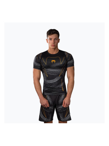 Мъжки рашгард Venum Matupa Short Sleeve black/grey/gold