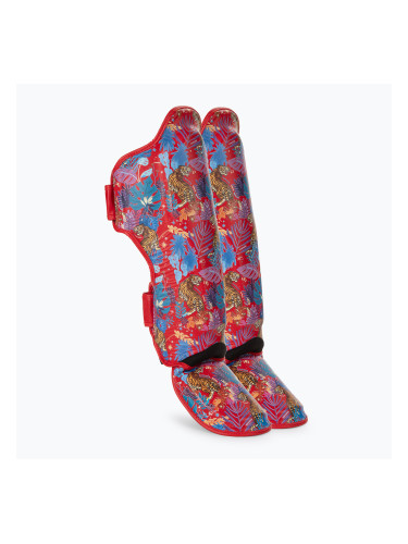 Протектори за подбедрици и стъпала Top King Wild Tiger King red