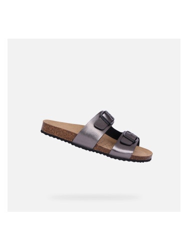 Дамски сребърни сандали Geox Brionia
