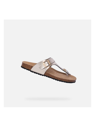 Дамски златни сандали Geox Brionia