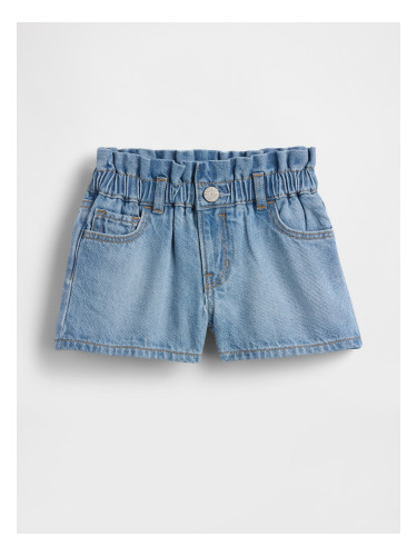 Деним шорти GAP Baby UltraSoft - за момичета