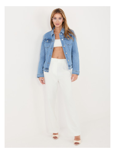 Дамско синьо дънково яке