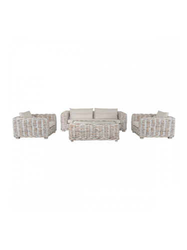 Фотьойл Home ESPRIT Естествен Двуцветен Гранитогрес 220 X 103 X 64 CM (4 Части)