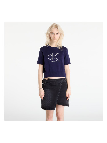 Пуловер Calvin Klein Jeans Logo Ss Top Sweater Purple L