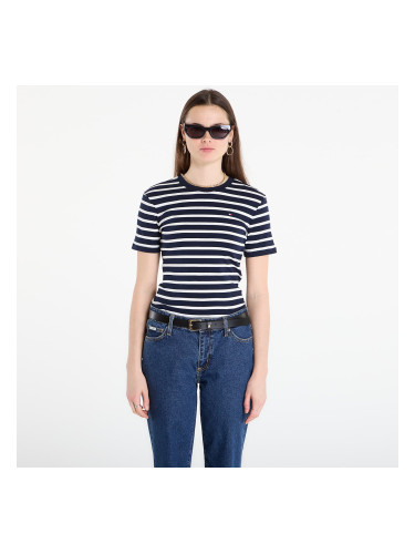 Тениска Tommy Hilfiger Slim Cody C-Nk S/S Tee Breton Stripe Dark Night/ Ecru XS
