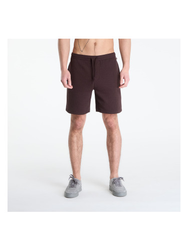 Къси панталони Hugo Boss Pyjama Shorts With Embroidered Logo Dark Brown M