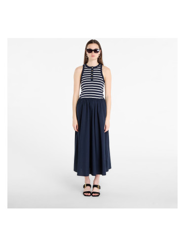 Облекло Tommy Hilfiger Gold Button Poplin Mix Dress Breton Stripe Dark Night/ Ecru XS