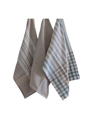 Комплект от 3 бр. кухненски кърпи KELA PASADO сребристосиви - 65 х 45 см