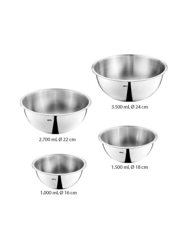 Комплект от 4 броя стоманени купи GEFU CAVARO