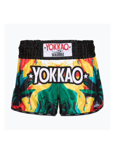 Мъжки тренировъчни шорти YOKKAO Sunday Trip Muay Thai gold