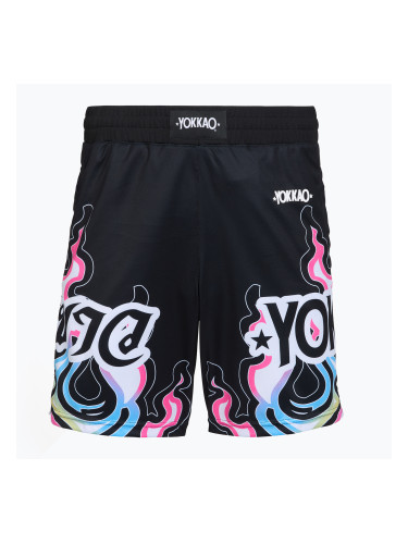 Мъжки тренировъчни шорти YOKKAO Flames Workout black