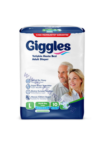 ПЕЛЕНИ ЗА ВЪЗРАСТНИ ГИГЪЛС размер L * 10