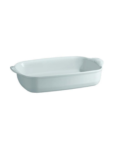 Керамична правоъгълна тава EMILE HENRY LARGE RECTANGULAR OVEN DISH голяма - 42 х 28 см - цвят светлосив