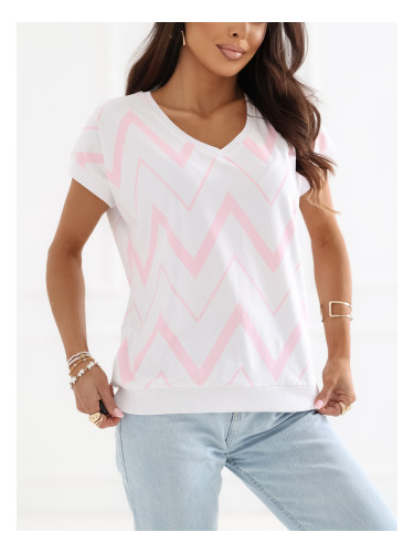 Светло розова дамска блуза