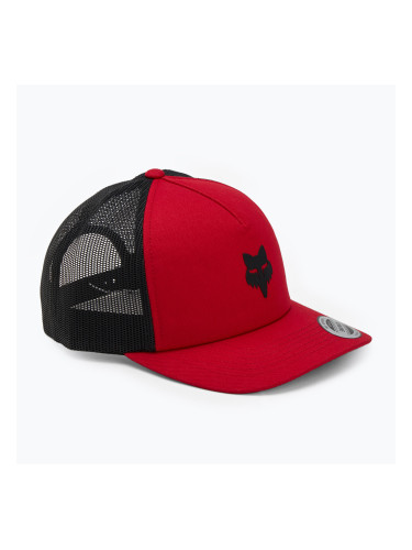 Fox Racing Fox Head Trucker пламък червена бейзболна шапка