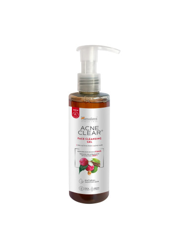 Acne Clear + Почистващ гел за лице, Himalaya Wellness, 200 ml