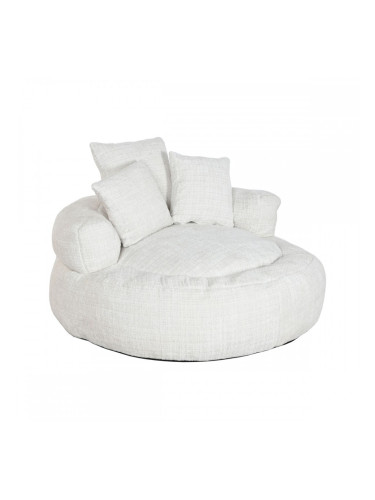 Фотьойл Home ESPRIT Бял 104 x 104 x 50 cm