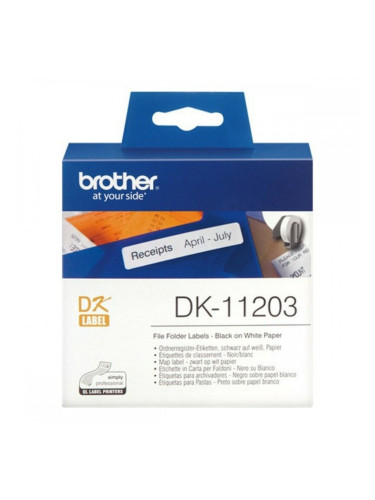 Етикети Brother Etiquetas precortadas para carpetas (papel térmico)