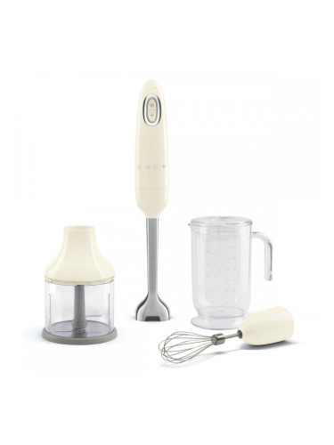 Многофункционален Ръчен Пасатор с Аксесоари Smeg HBF03CREU Сметана 700 W