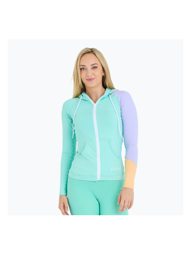 Дамски суитчър с качулка Jetpilot Pacer Rashie teal