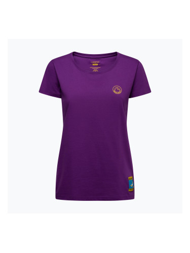Дамска тениска La Sportiva Climbing on the Moon viola/giallo