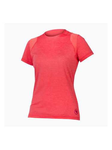 Дамска колоездачна тениска Endura Singletrack II punch pink