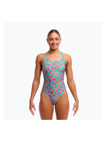 Дамски бански Funkita Diamond Back One Piece Planted Pink