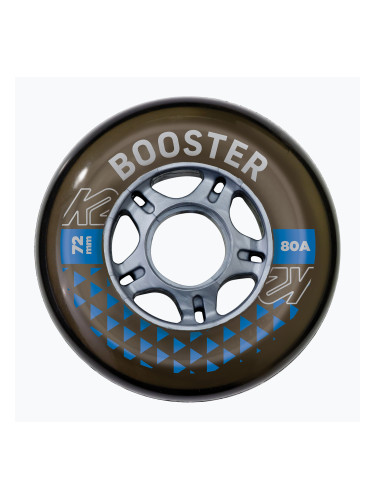 K2 Booster 72mm/80A W/ ILQ 5 черни колела за ролери 30F3005/11/UNI