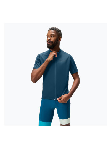 Мъжка колоездачна фланелка Endura Loop с цип, синя