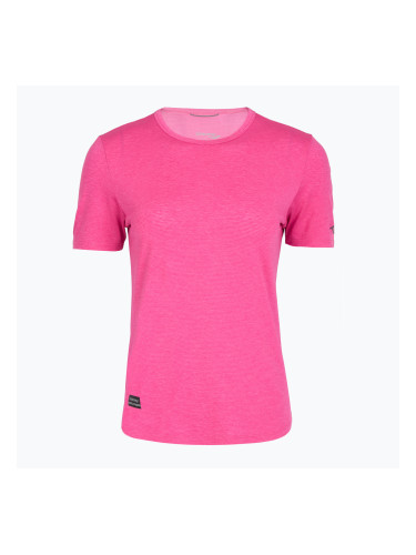 Дамска тениска за бягане Saucony Stopwatch SS fuchsia heather