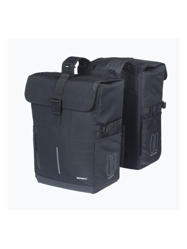 Basil Move Двойна чанта за велосипед 30 л черна
