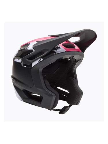 Fox Racing Dropframe Pro Digi Image черна/бяла велосипедна каска