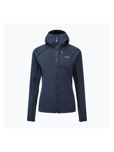 Дамски суитшърт за трекинг Rab Superflux Hoody deep ink