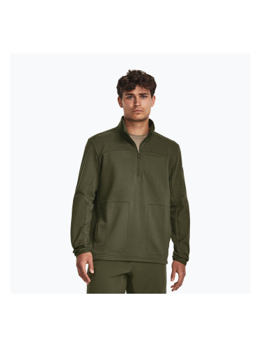 Мъжки суитшърт Under Armour Tactical Rival Job Fleece 1/4 Zip marine от зелен