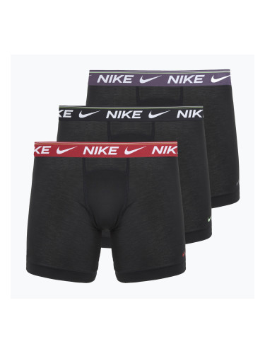 Mъжки боксерки Nike Dri-FIT Ultra Comfort 3 чифта black/team crimson/dark raisin/black