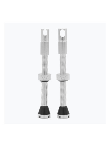 Комплект вентили за безкамерни вентили Peaty'S X Chris King Mk2 PTV2-60-SIL-12 srebrny 83791