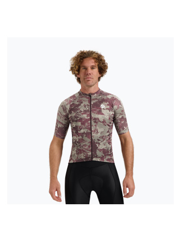 Мъжко колоездачно трико Rogelli Essential Graphic II сиво / бордо