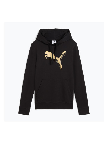 Дамски суитшърт PUMA ESS Metalic Hoodie TR puma black/metallic gold