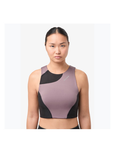 Дамски потник за бягане NNormal Trail Cropped Top purple