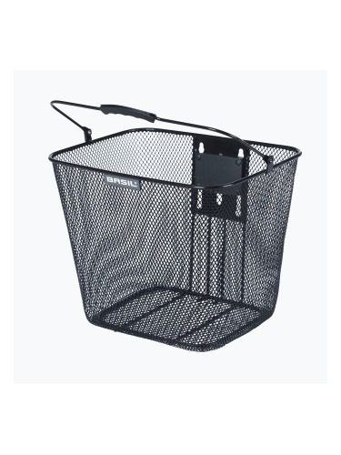 Basil Bilbao BE предна кошница за велосипед + Baseasy Stem Holder черен