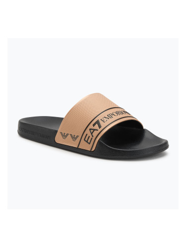 EA7 Emporio ArmaniWater Sports Tape джапанки черно / златно