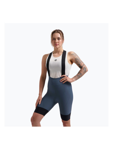 Дамски къси панталони за колоездене Rogelli Signature Bib Short W blue