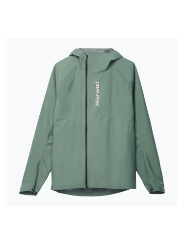 Мъжко яке за бягане NNormal Trail Rain green