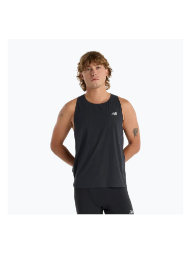 Мъжки New Balance Race Day Ultra Light Singlet черен горнище за бягане