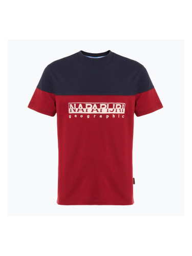 Napapijri мъжка тениска S-Saturnia тибетско червено R1E