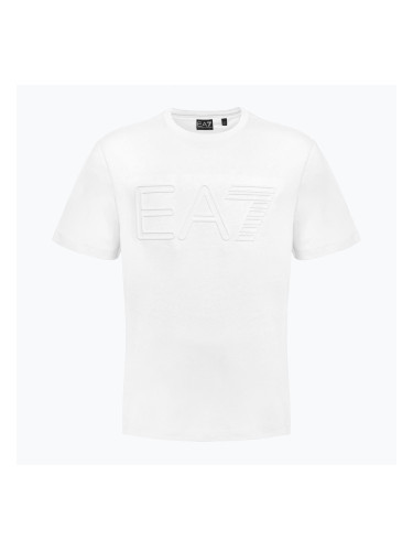 Мъжка тениска EA7 Emporio Armani Logo Series бяла